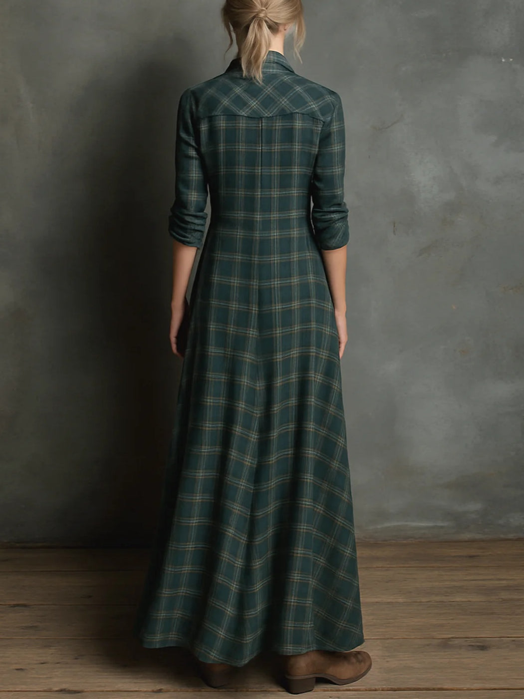 Valentina | Vestido Comprido aos Quadrados