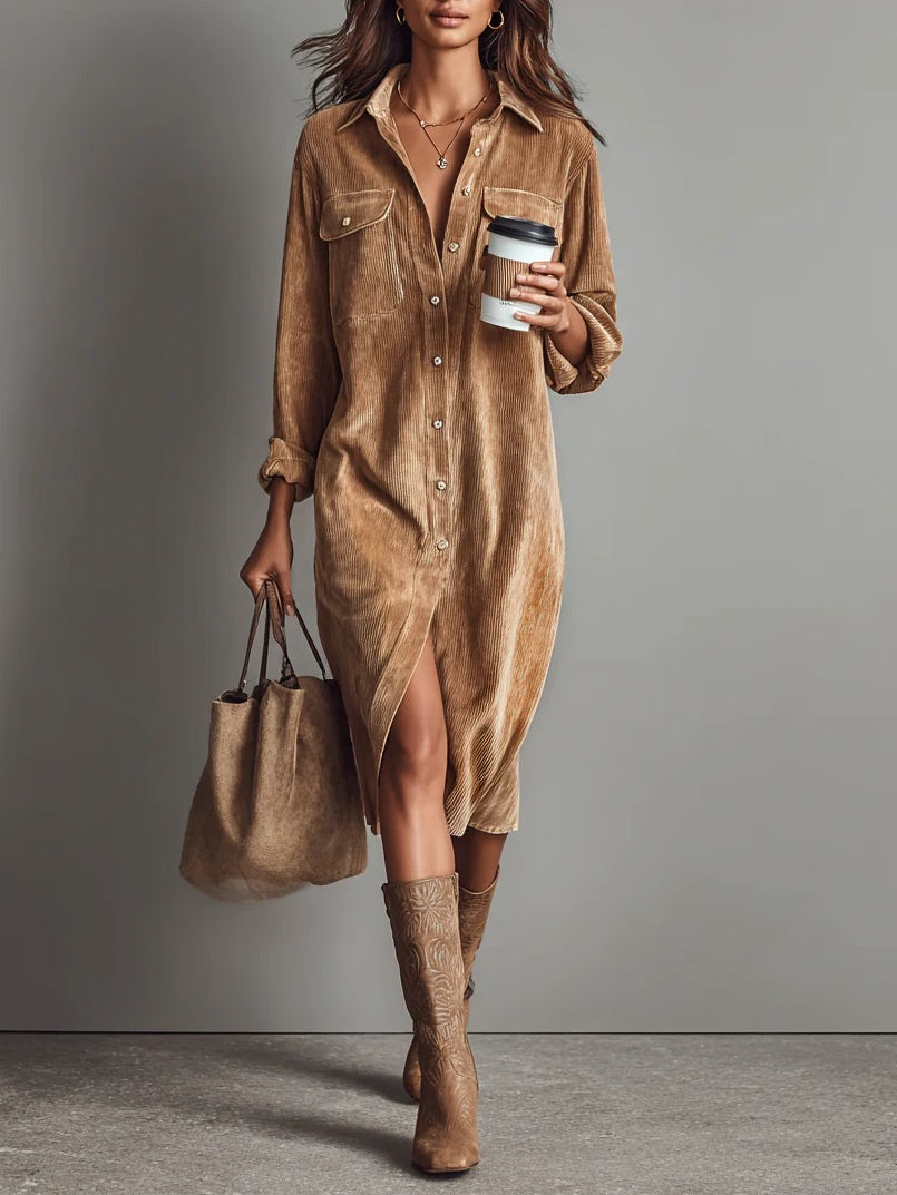Electra | Vestido Midi em Bombazina