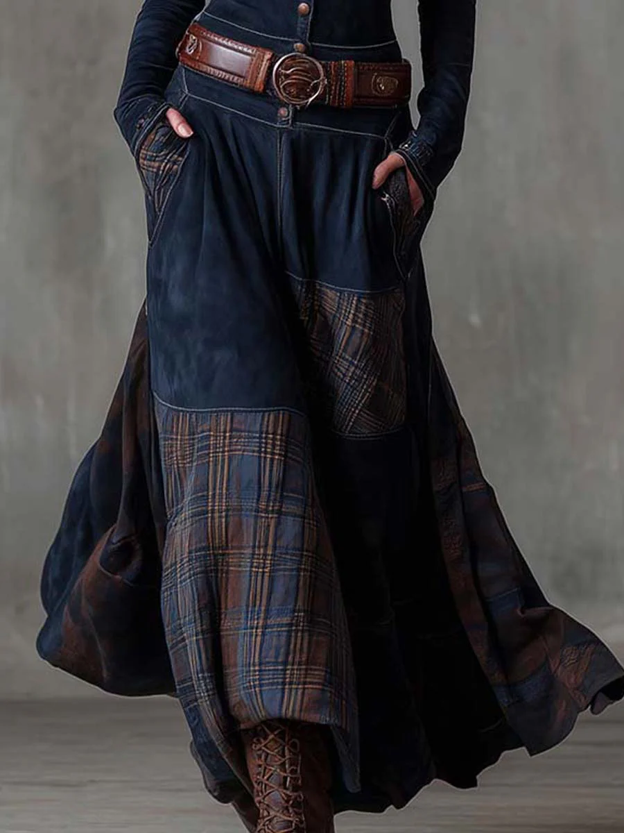 Azucena | Vestido Maxi em Camurça com Cinto