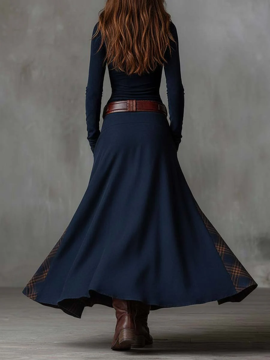Azucena | Vestido Maxi em Camurça com Cinto